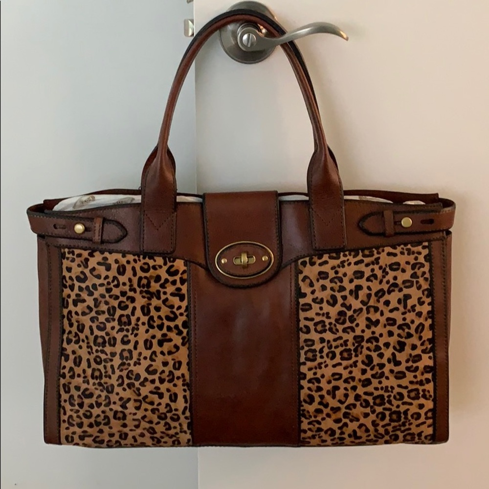 Fossil Animal Print Tote/Weekender